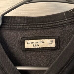 abercrombie kids Black Fleece Crewneck Sweatshirt